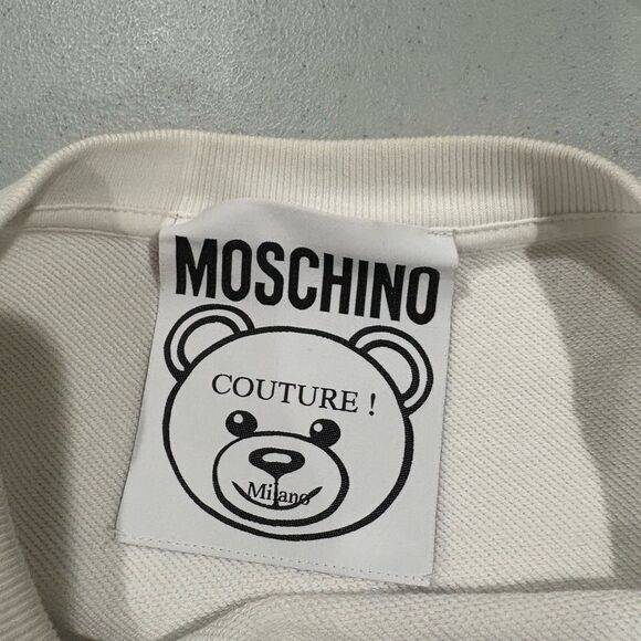 Moschino White Sweatshirt with Teddy Bear Graphic - Picture 8 of 8